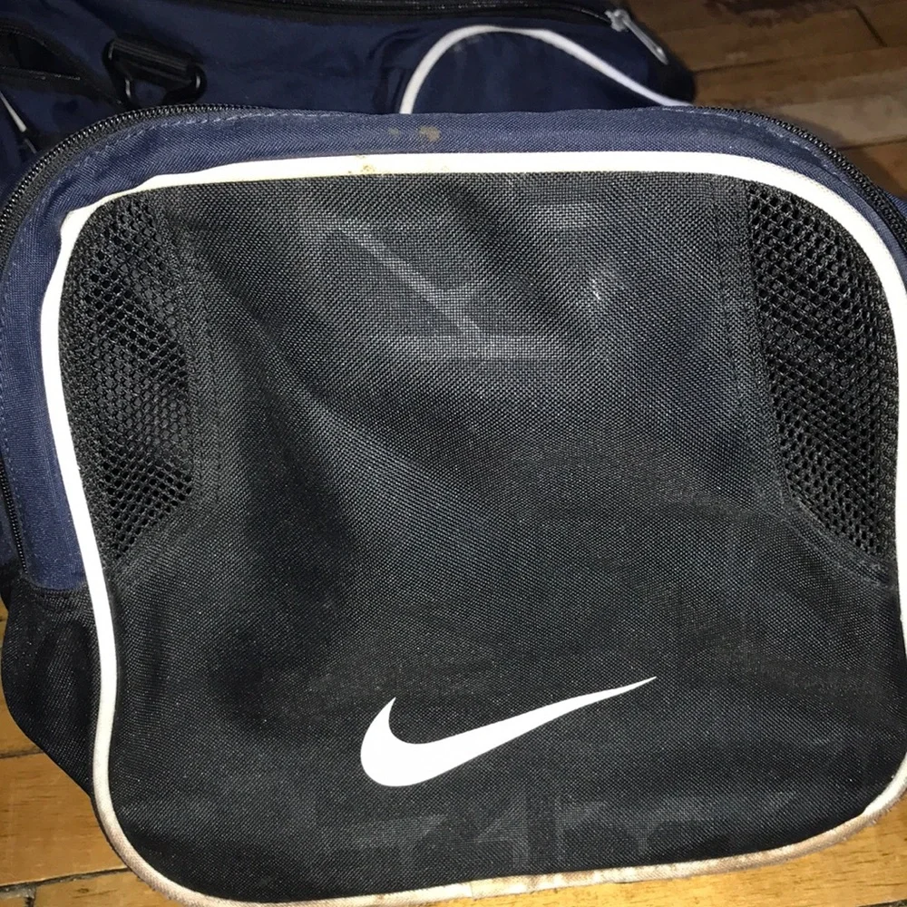 Illinois Illini Nike Navy Duffel Bag with Orange 'I' Accent